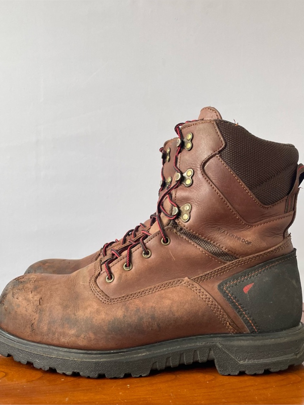 Red Wing Mens BRNR XP Brown Safety Work Boots (Style 3573) | US 10.5